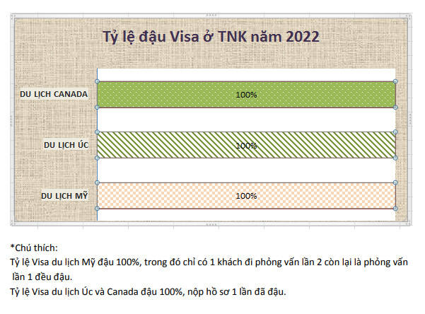 Tỷ lệ đậu Visa ở TNK năm 2022